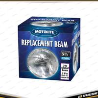 Motolite 24V 55W 2 Pin Sealed Beam - 5-3/4 Inch 146mm Diameter Round Small Beam