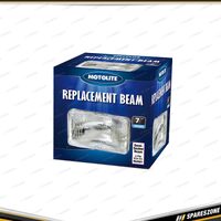 Motolite 3 Pin Semi Sealed Beam - 7" 200 x 142mm Square Beam No Globe Include