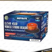 Motolite 45 LEDs Vehicle Strobe Beacon - with 3M Coiled Power Lead