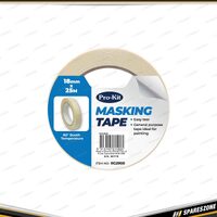 Pro-Kit Tape - Masking Tape 18 mm x 25 Meters Painting Crepe Paper