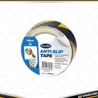 Pro-Kit Anti-Slip Tape - Yellow & Black 48mm x 5 Meters Durable Easy Tear