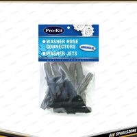 10x Pro-Kit Washer Hose Connecter Set Straight with One Way Valve Universal