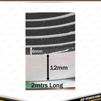 Pro-Kit Tape - Weather Strip Foam Black 12mm Wide x 6mm Tall x 2 Meters Long