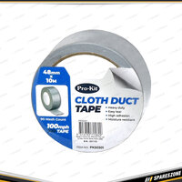 Pro-Kit Cloth Duct Tape - Silver 100Mph 10 Mtr x 48mm Self Adhesive Repair