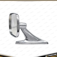 Pro-Kit 139mm Retro Door or Mudguard Mirror - Rectangle & Strong Cast Chrome