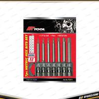 7 Pcs of PK Tool 1/4 Inch Hex Shaft 70mm Metric Power Bit Hex Bits Set