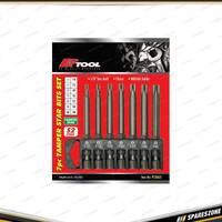 7 Pcs of PK Tool 1/4 Inch Hex 70mm Power Bit Tamper Star Bits Set - S2 Steel