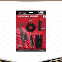 3 Pcs of PK Tool Bike Cleaning Brush Set - for Cleaning Tyres Frames & More