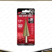 PK Tool Large Step Drill - 14 Steps 4mm - 30mm Multiple Sizes High Speed Steel