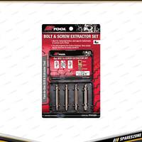 4 Pcs of PK Tool Bolt & Screw Extractor Set - Works with Any Drill