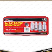 4 Pcs of PK Tool Stud Extractor Kit - 1/2 Inch Dr Studs 19 & 22mm Spanner Hex