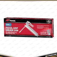 PK Tool 500cc Pistol Grip Grease Gun - 4 Jaw Coupler & 1/8" x 28 Point Thread