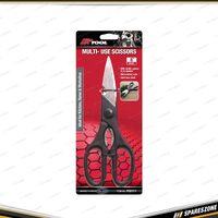 PK Tool 8 Inch Scissors - with Bottle Opener Jar Opener Stainless Steel