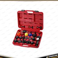 21 Pcs of PK Tool Radiator Pressure Tester Kit - Quick Click On/Off Fittings