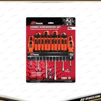 18 Pcs of PK Tool Phillips Blade & Star Screwdriver Set - with Hang Rack Cr-V