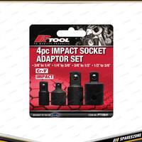 4 Pcs of PK Tool Impact Socket Adaptor Set - 3/8" - 1/4" & 3/8" - 1/2" Adaptors