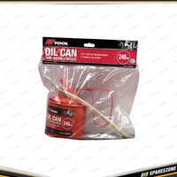 PK Tool 240cc 1/2Pt Oil Can Flexible Nozzle Pump up Action for Easy Lubricating