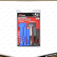 6 Pcs of PK Tool Trim Removal Set - 125 & 180mm Wedge Style Trim & Clips