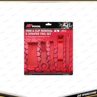 5 Pcs of PK Tool Trim Removal & Scraper Set - 200mm Door Trim & Panel Clip Tools