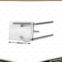 PK Tool Single Hooks With 50mm Price Tag Holder For Flat Panels 250mm