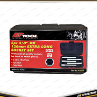 5 Pcs of PK Tool 120mm 3/8" Drive 6 Point Cr-V Extra Long Socket Tradesmans Set
