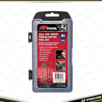 25 Pcs of PK Tool M5 Coil Insert Thread Repair Tool Set - with Drills Tap Coils