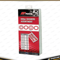 600 Pcs of PK Tool Fibre Washers Assortment - with Multiple Sizes Fibre Washers