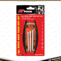 8 Pcs of PK Tool Compact Tamper Star Key Set - Ergo Grip Handy Tool Set