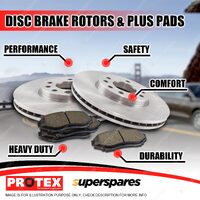 Protex Front Brake Rotors + Plus Pads for Jeep Grand Cherokee KJ  2000-2006