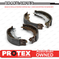 4 Rear Protex Brake Shoes for MITSUBISHI Colt RA 1.4L From Chas CH8006832 82-on