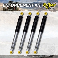 F + R 40mm RAW 4x4 Predator Shock Absorbers for Mitsubishi Challenger G Wagon PB