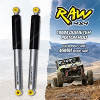 2 x Rear 40mm Lift RAW 4x4 Predator Shock Absorbers for Isuzu MU-X LS