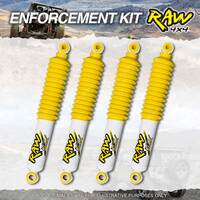 4 x Rear 50mm Lift RAW 4x4 Nitro Max Shock Absorbers for Ford F Series F250