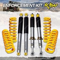 Raw Predator Shocks Flat Ground Top Coil 40mm Lift Kit for Holden Colorado 7 RG