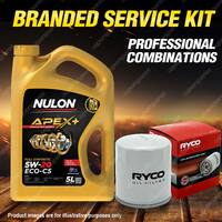 Ryco Oil Filter 5L APX5W20C5 Engine Oil Service Kit for Hyundai Grandeur