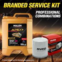 Ryco Oil Filter 7L APX5W40D2 Engine Oil Service Kit for Bmw 120D E87 320D E90