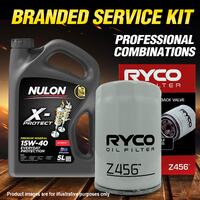 Ryco Oil Filter 5L PRO15W40 Engine Oil Service for Mitsubishi Verada KL KJ KH KE