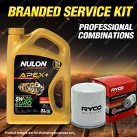 Ryco Oil Filter Nulon 5L APX5W30C3 Engine Oil for Audi A3 A4 A5 TT