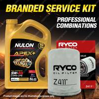 Ryco Oil Filter 5L APX5W30D1 Eng. Oil Service for Mitsubishi Colt Lancer Mirage