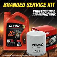 Ryco Oil Filter Nulon 5L XPR5W30 Engine Oil Kit for Suzuki Sx4 GYA GYB