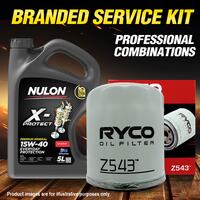 Ryco Oil Filter Nulon 5L PRO15W40 Engine Oil Kit for Peugeot 205 306 405