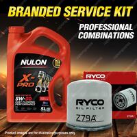 Ryco Oil Filter Nulon 5L XPR5W30 Engine Oil Kit for Ford Festiva WB 4cyl 1.5L
