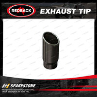 Redback Exhaust Tip Rolled In Acut RV - 57mm 2-1/4" In 63mm 2-1/2" Out