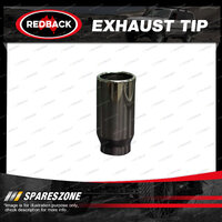 Redback Exhaust Tip Rolled In S/Cut RX - 57mm 2-1/4" In 63mm 2-1/2" Out