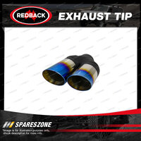 Redback Exhaust Tip Y-Piece Inner Cone - 2-1/4" In 2x3" Out 9" Long SS Titanium