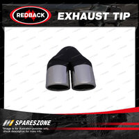 Redback Exhaust Tip Y-Piece RV - 57mm (2-1/4") In Twin 76mm (3") Out