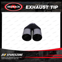 Redback Exhaust Tip Y-Piece SC - 63mm 2-1/2" In Twin 89mm 3-1/2" Out