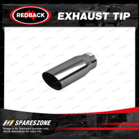 Redback Exhaust Tip Angle Cut - In 57mm 2-1/4" Out 63mm 2-1/2" L 200mm 8"