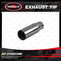 Redback Exhaust Tip Straight Cut - In 45mm 1-3/4" Out 63mm 2-1/2" L 150mm 6"