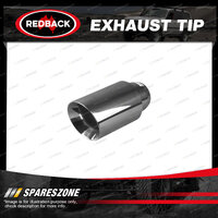 Redback Exhaust Tip - In 57mm 2-1/4" Out 75mm 3" L 200mm 8" Stainless